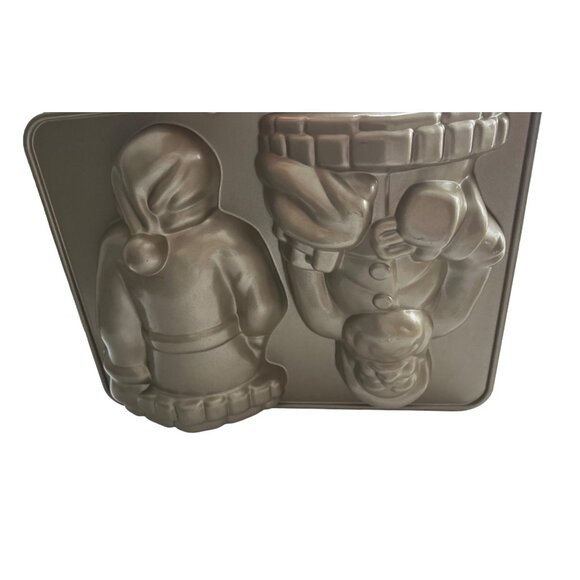 Nordic Ware William-Sonoma SANTA CLAUSE 3-D Mold Pan Odin 10 Cup Vintage - Picture 6 of 8